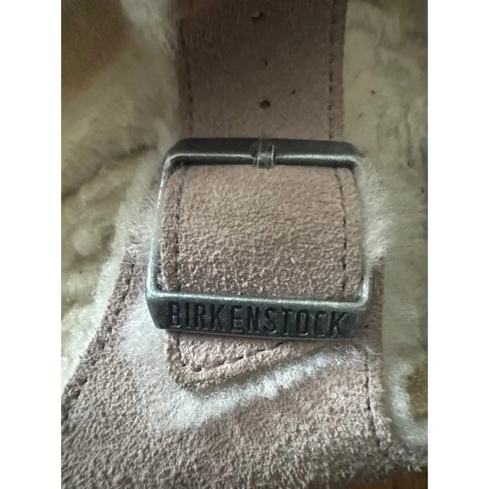 Birkenstock Arizona Shearling Suede Sandals Taupe Brown EU 42 US Men’s 9-9.5
